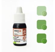 Краситель пищевой гелевый жирорастворимый колорант «Kreda Oil-gel» Зеленый О.05 бут. 80 мл